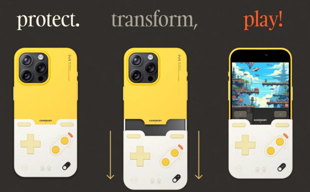 Coque gamebaby transforme iphone en game boy