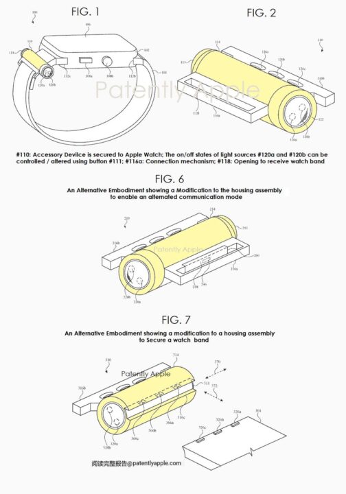 Apple développe une mini-lampe torche pour l'apple watch