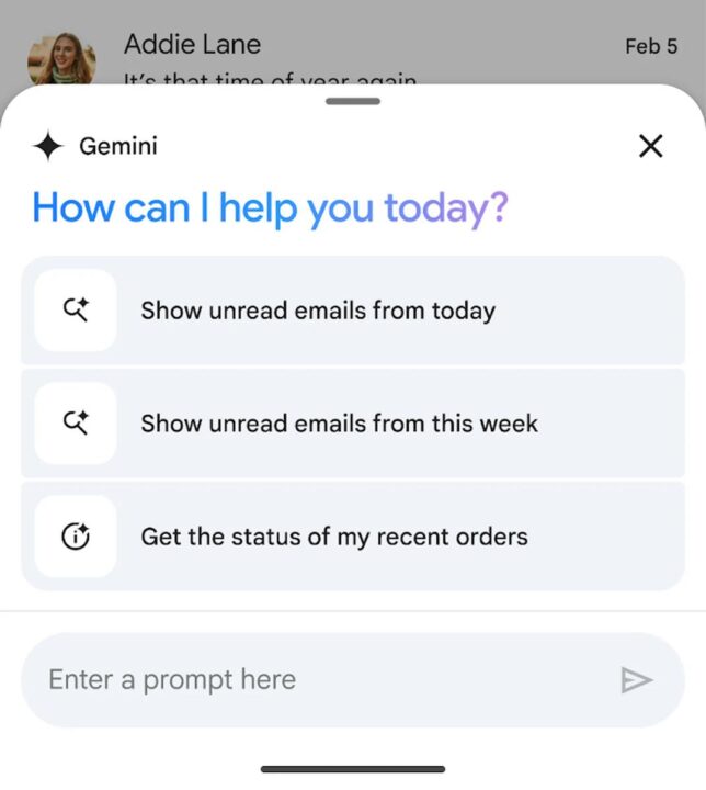 Gmail intègre l'ia gemini sur ios