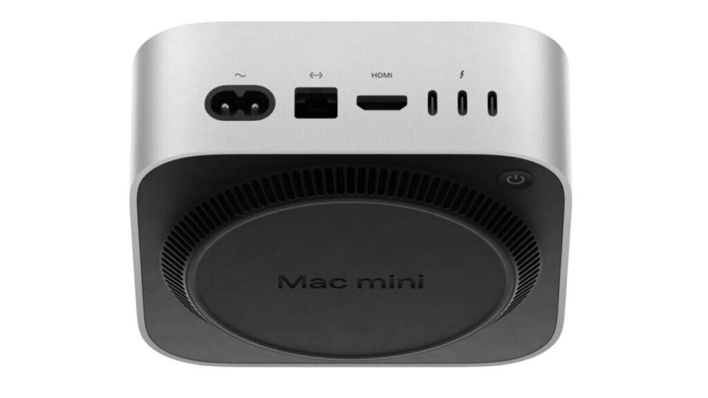 Le mac mini m4 change l'emplacement du bouton d'allumage