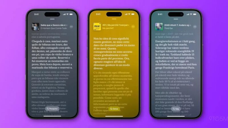 La fonction transcript d&rsquo;apple podcasts est maintenant disponible en 11 langues