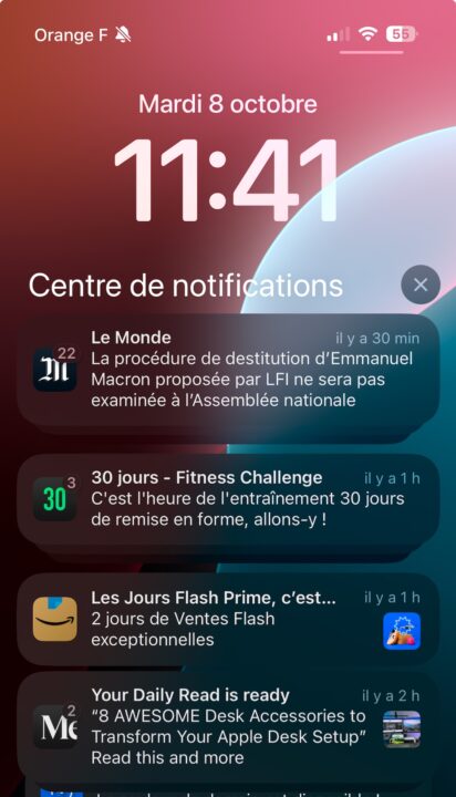 Nouvelles fonctionnalités d'ios 18.1 bêta 6