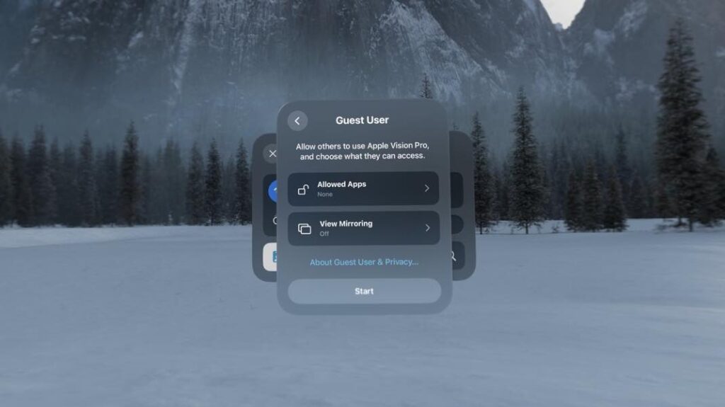 Apple vision pro bientôt un mode invité amélioré