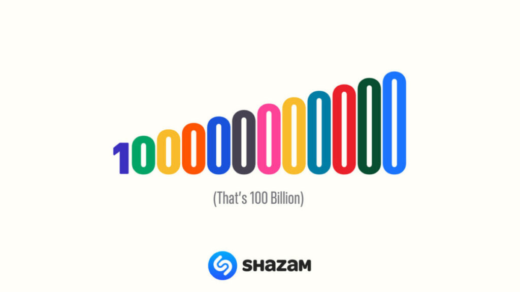Shazam atteint 100 milliards de musiques identifiées