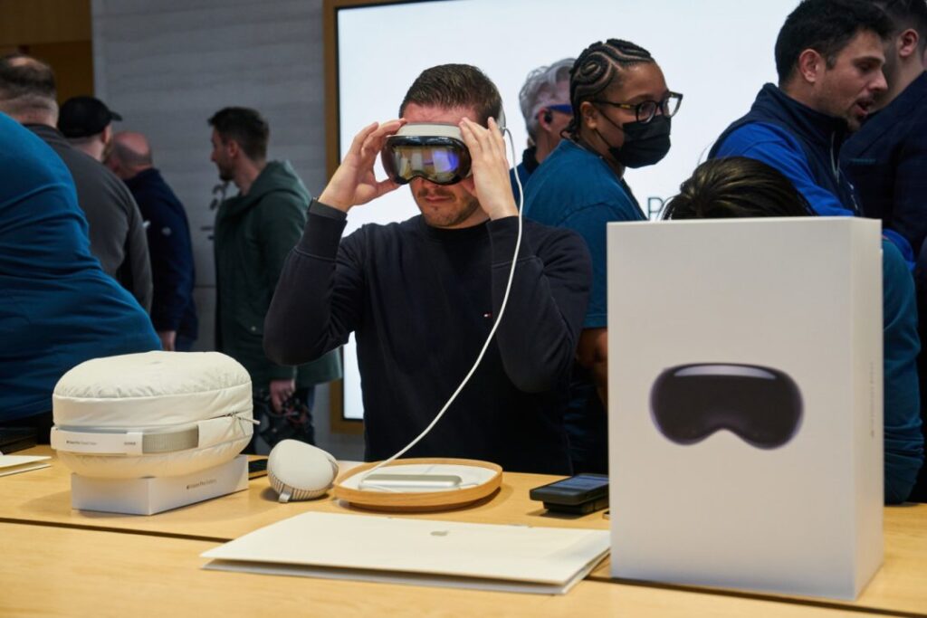 Réduction de la présence du vision pro dans les apple store