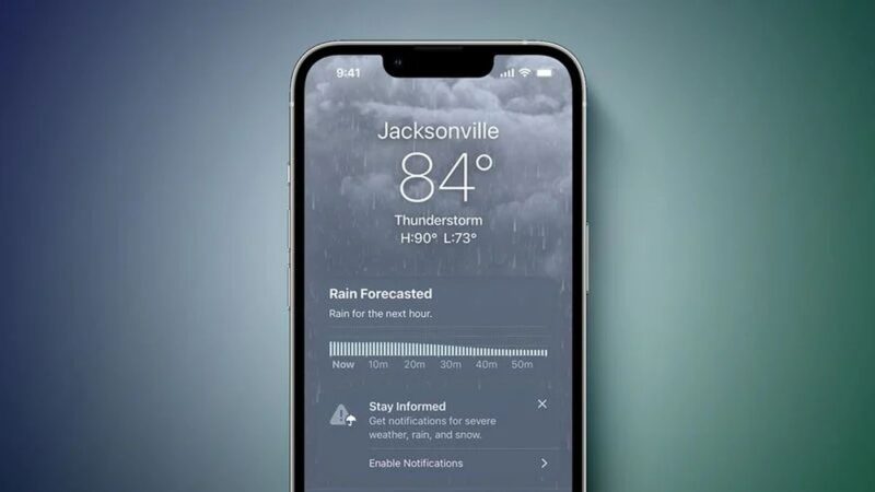 Alerte météo critique erronée sur les iphone britanniques