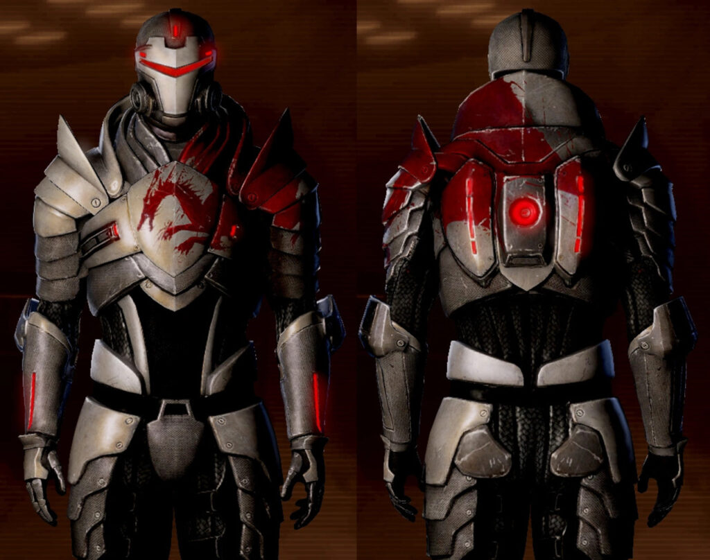 Une armure mass effect dans dragon age : the veilguard