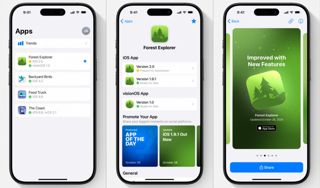 Apple lance app store connect 2.0 avec une nouvelle interface