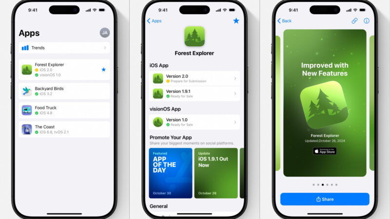 Apple lance app store connect 2.0 avec une nouvelle interface