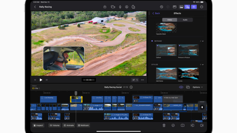 Nouvelles fonctionnalités de final cut pro et camera sur ipad et iphone