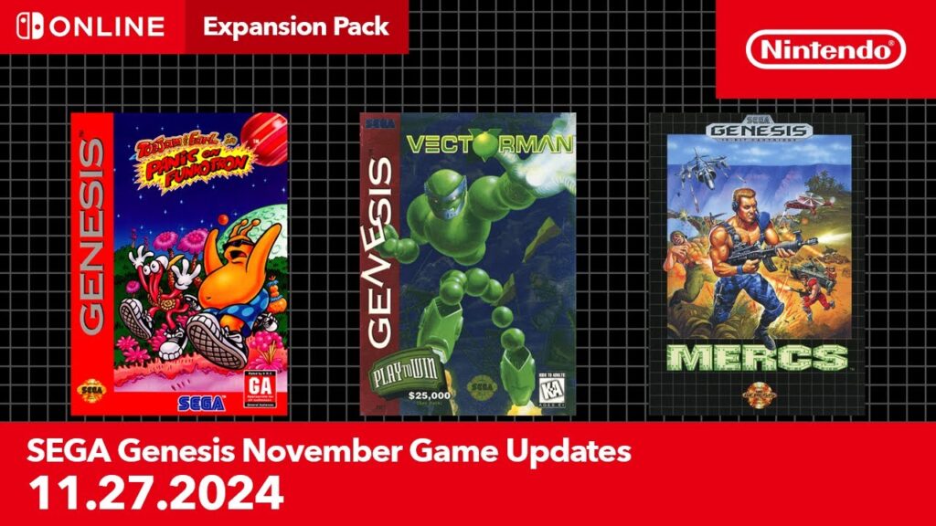 Nintendo switch online : nouveaux jeux donley kong et mega drive