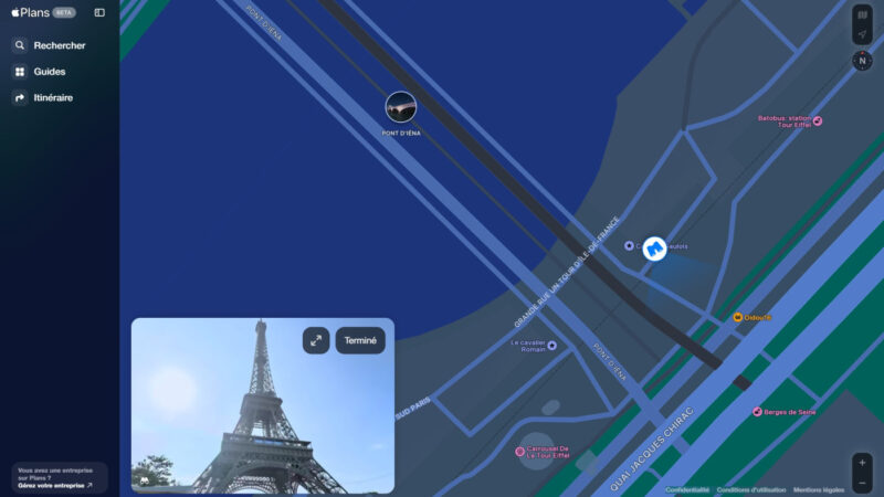 Apple plans ajoute vue à 360 pour rivaliser avec street view