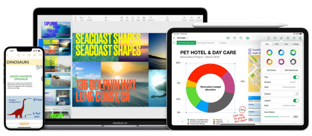 Apple met à jour iwork avec des fonctions d'intelligence artificielle