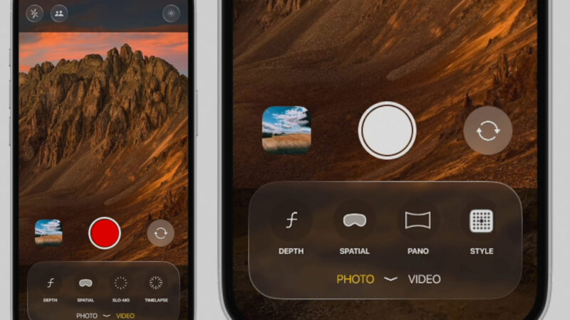 Ios 19 proposera une nouvelle application appareil photo inspirée de visionos