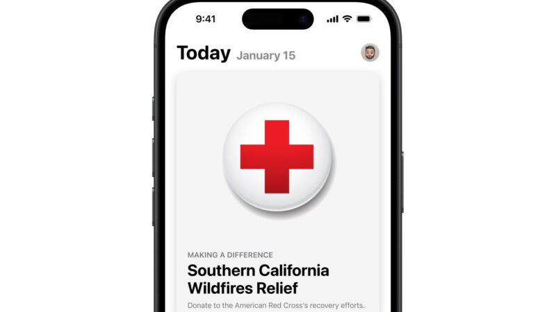 Apple facilite les dons à la croix-rouge suite aux incendies de los angeles