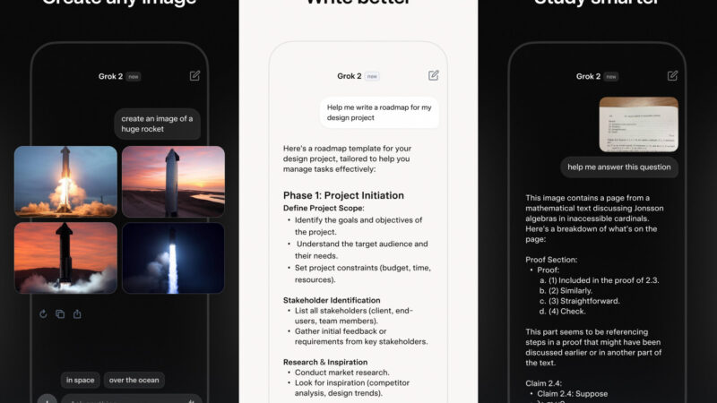 Lancement de l&rsquo;application ios dédiée à grok par xai