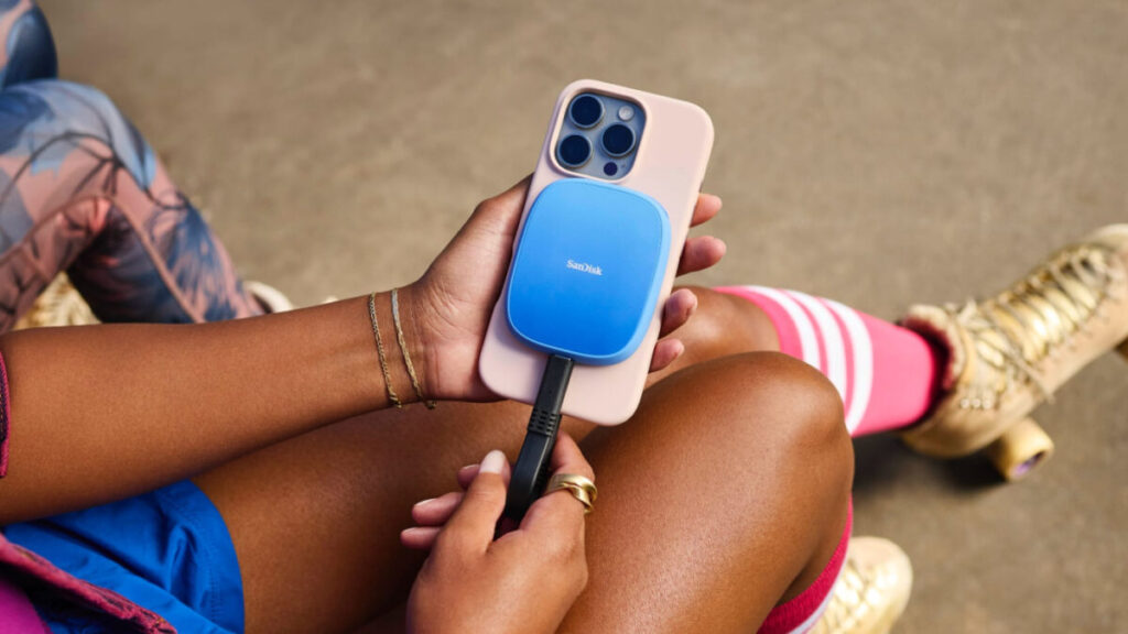 Ssd portable magsafe pour iphone par sandisk