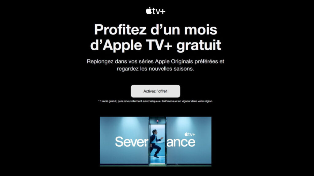Apple tv+ gratuit pendant un mois pour severance saison 2