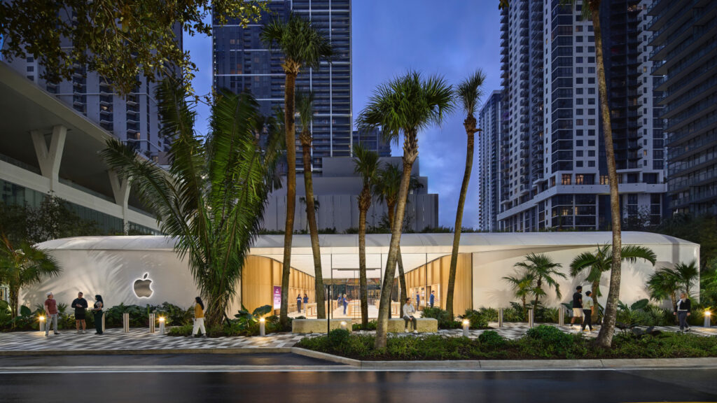 Ouverture du nouvel apple store au miami worldcenter