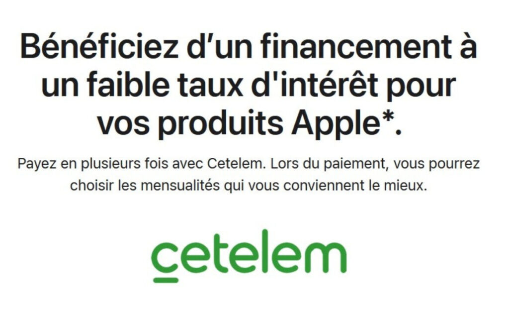 Apple relance son financement à 0% en france