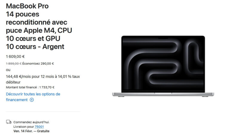 Apple lance les mac m4 reconditionnés sur refurb