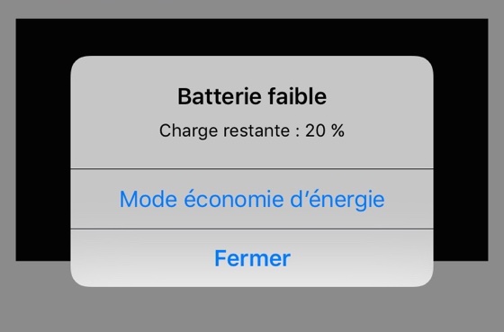 Le mode économie d'énergie de l'iphone réduit les performances