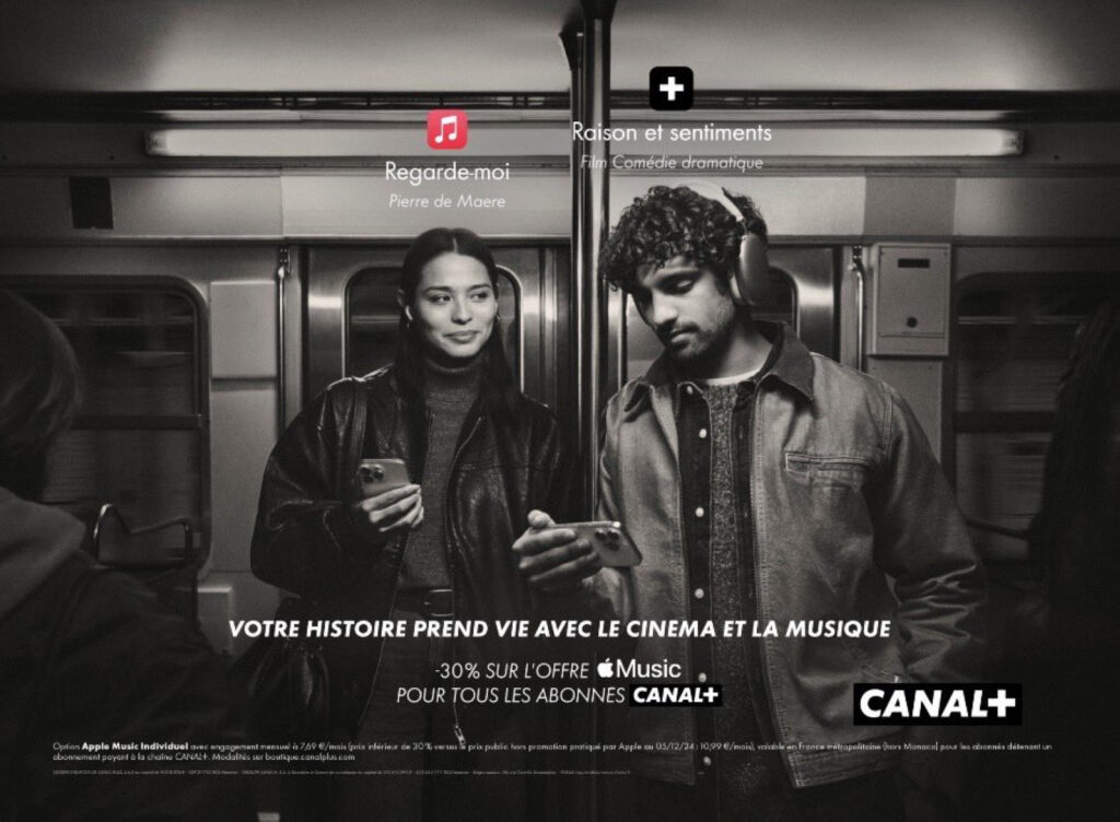 Réduction de 30 % sur apple music familial avec canal+