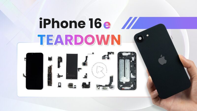 Démontage de l&rsquo;iPhone 16e : une batterie de 4 005 mAh et un nouveau modem