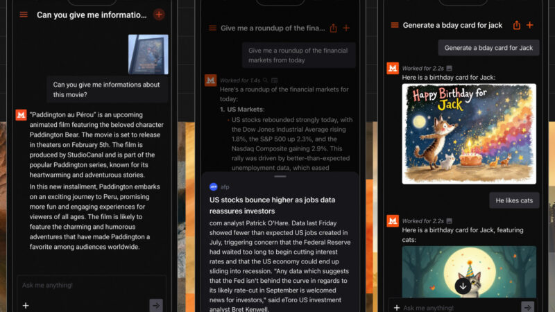 Lancement de l&rsquo;application le chat de mistral ai sur ios et android