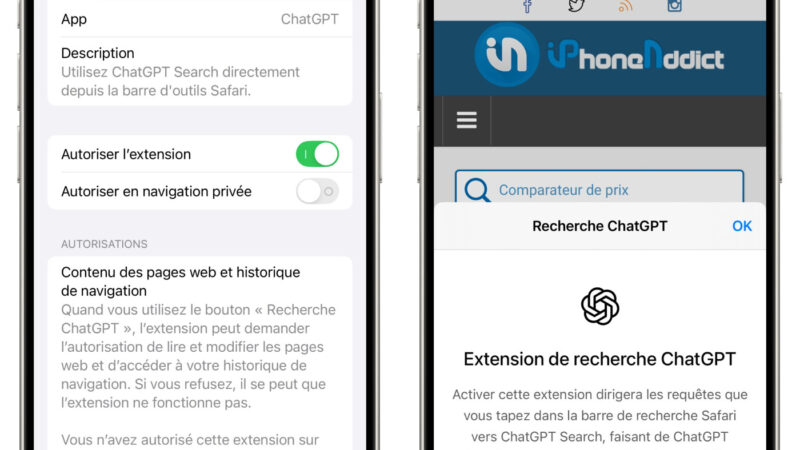 Remplacer google par chatgpt dans safari est désormais possible