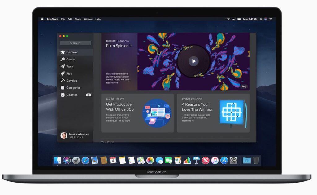 Le mac app store fonctionne à nouveau sur les anciennes versions de macos