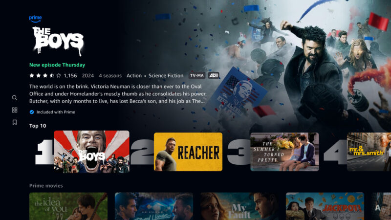 Mise à jour d&rsquo;Amazon Prime Video sur Apple TV