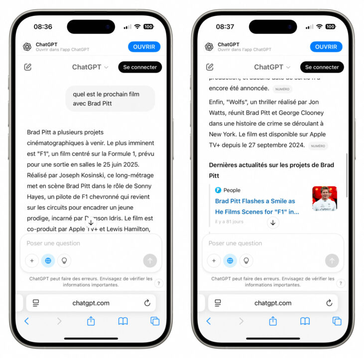 Remplacer google par chatgpt dans safari est désormais possible