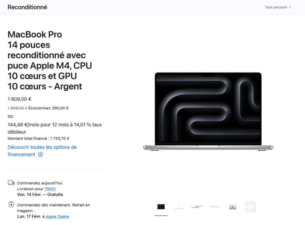 Apple lance les mac m4 reconditionnés sur refurb