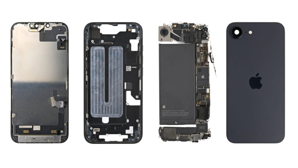Démontage complet de l'iphone 16e par ifixit Démontage complet de l'iphone 16e par ifixit
