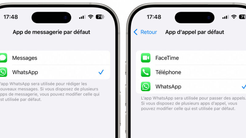 WhatsApp devient l&rsquo;application par défaut sur iPhone