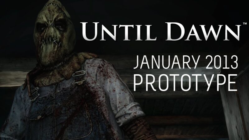 Until dawn disponible en intégralité sur youtube