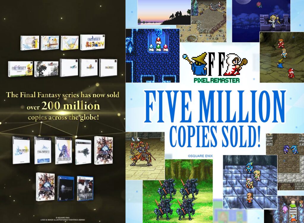 Final fantasy pixel remasters dépasse les 5 millions de ventes