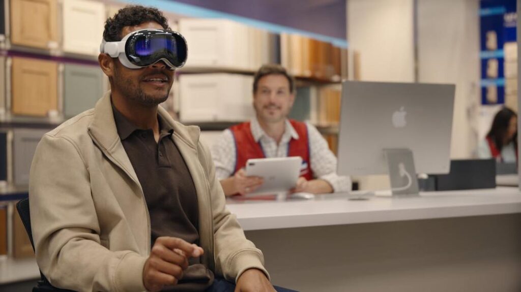 Lancement de l'apple vision pro chez lowes au texas