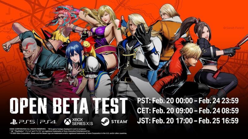 Deuxième bêta ouverte de fatal fury city of the wolves