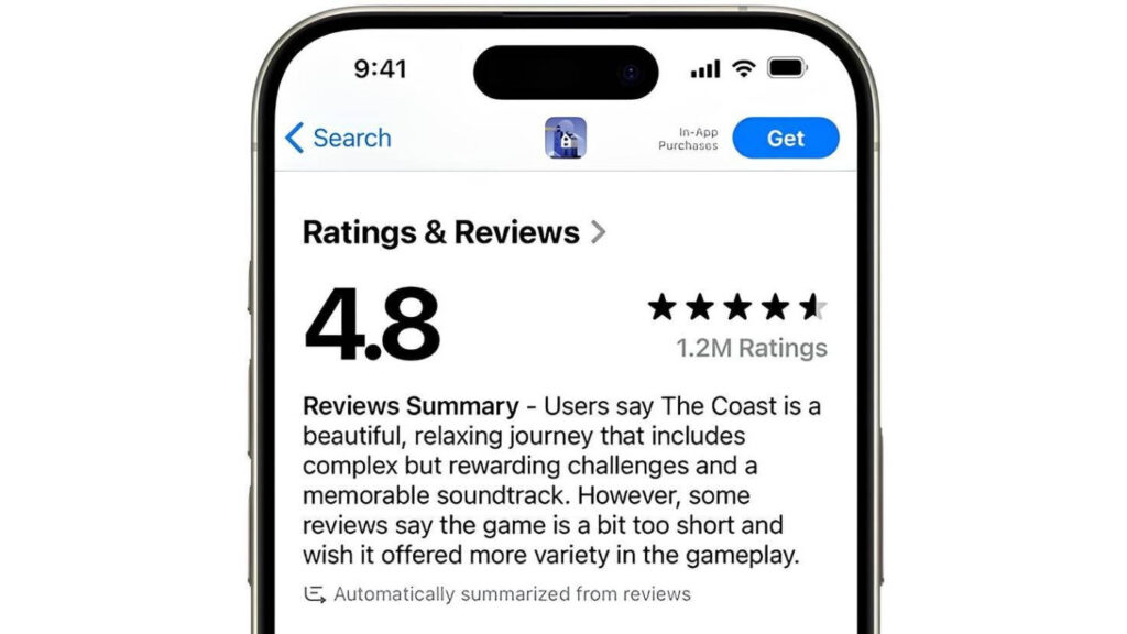 Lapp store utilise l'ia pour résumer les avis d'utilisateurs avec ios 18.4