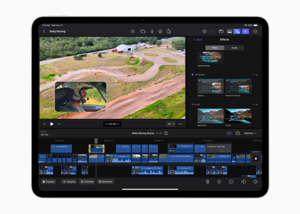 Final cut pro prend en charge l'ipad 11 avec la puce a16