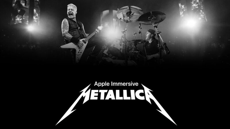 Metallica en concert immersif sur apple vision pro
