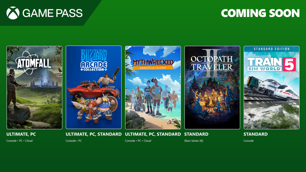 Prochains jeux disponibles sur game pass