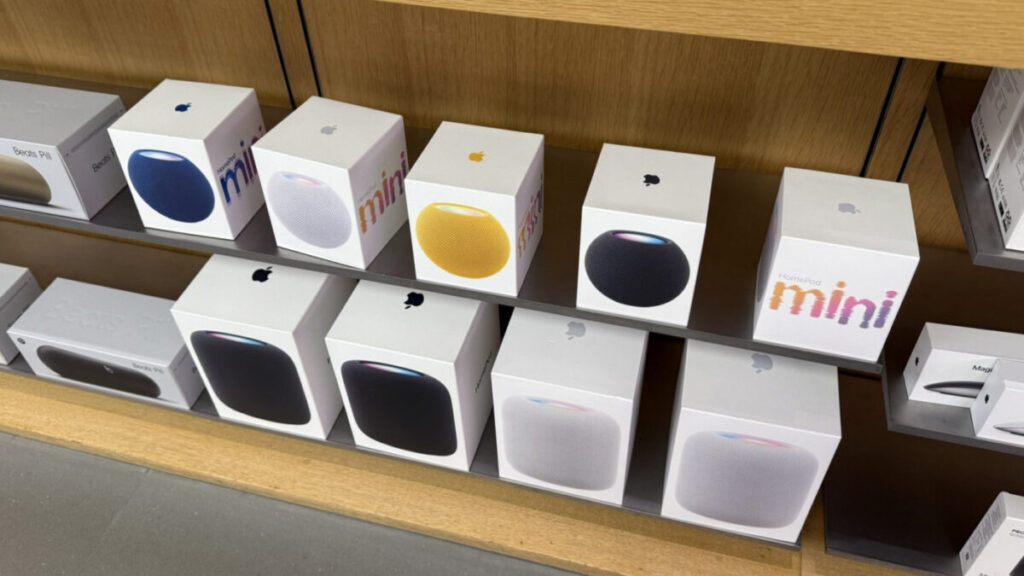 Changement discret de la boîte du homepod mini par apple