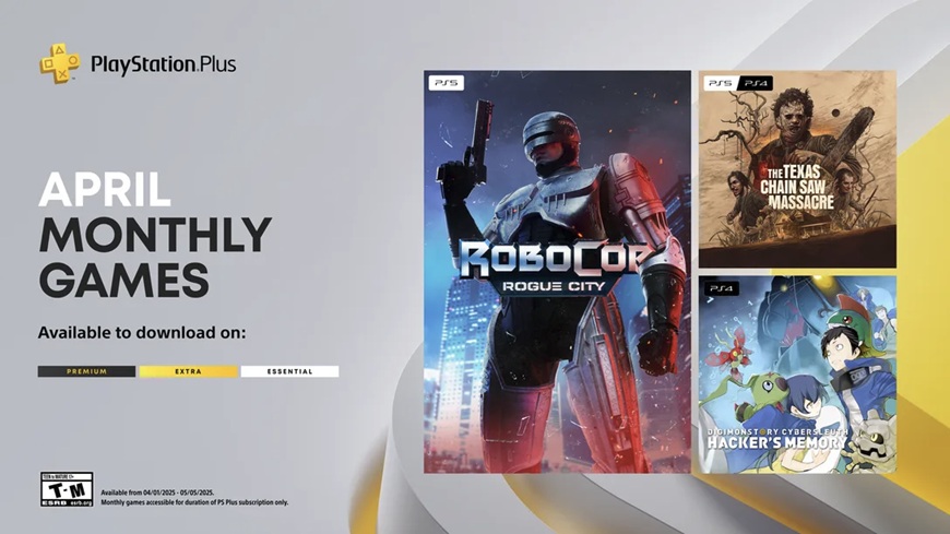 Ps plus essential d'avril : robocop rogue city et autres jeux à découvrir