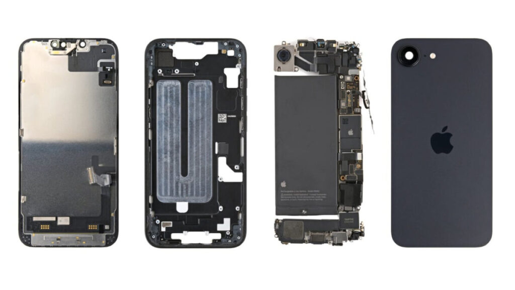 Démontage complet de l'iphone 16e par ifixit Démontage complet de l'iphone 16e par ifixit