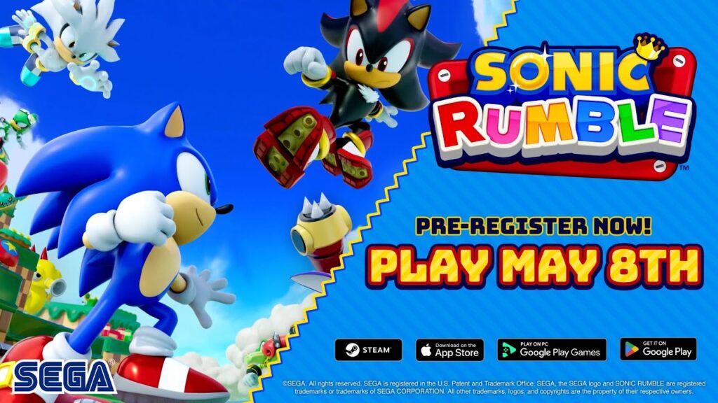 Sonic rumble sort le 8 mai sur pc et mobile