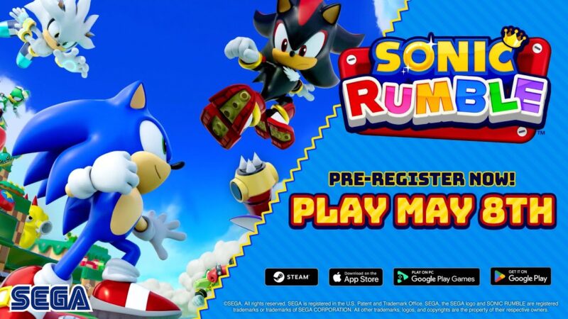 Sonic rumble sort le 8 mai sur pc et mobile