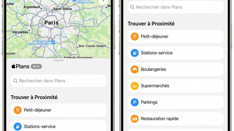 Apple plans sur le web désormais accessible sur iphone